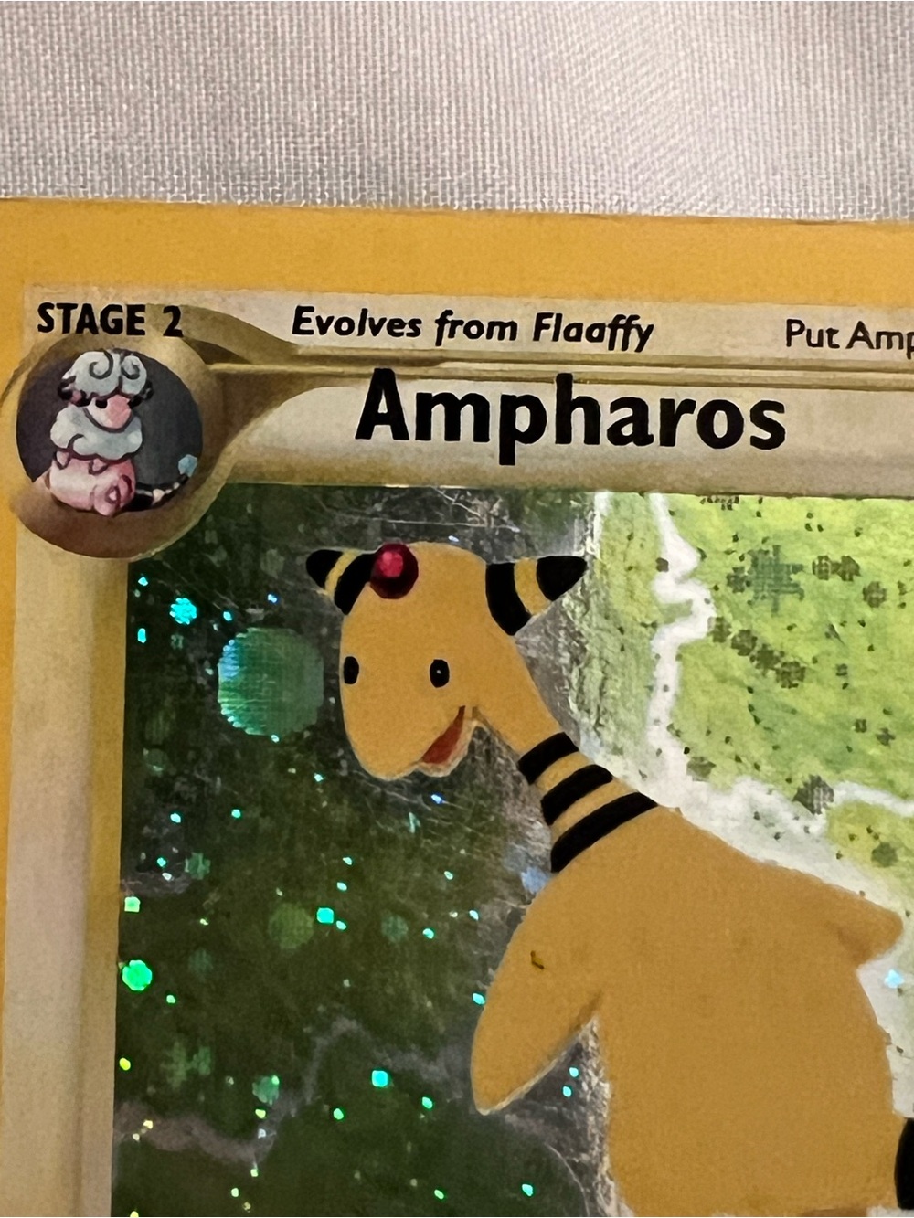 2001 RARE Ampharos Pokemon Card Neo Revelation Holo - Picture 7 of 10